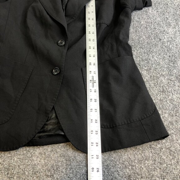 Banana Republic Womens Blazer Black Wool Blend Stretch Work Career Suit Jacket 2 - Picture 6 of 12